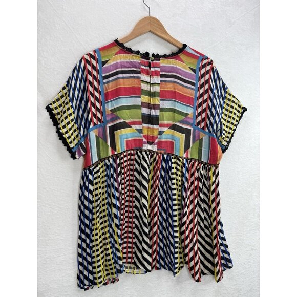 Anthropologie Conditions Apply Kynsa Tunic Top Size Large - Picture 9 of 13